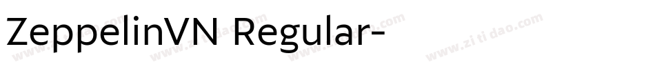 ZeppelinVN Regular字体转换
